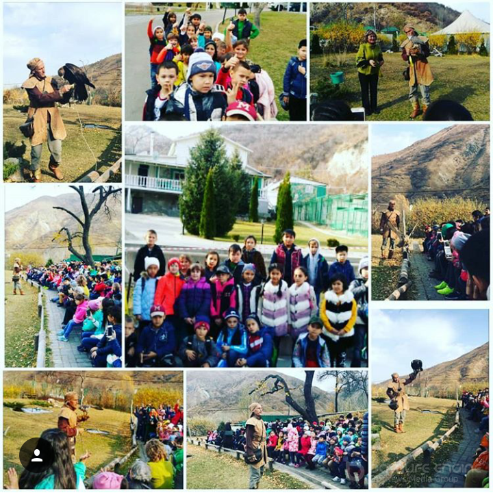 По программе "Туған жер" посетили экскурсию "Соколиный питомник"