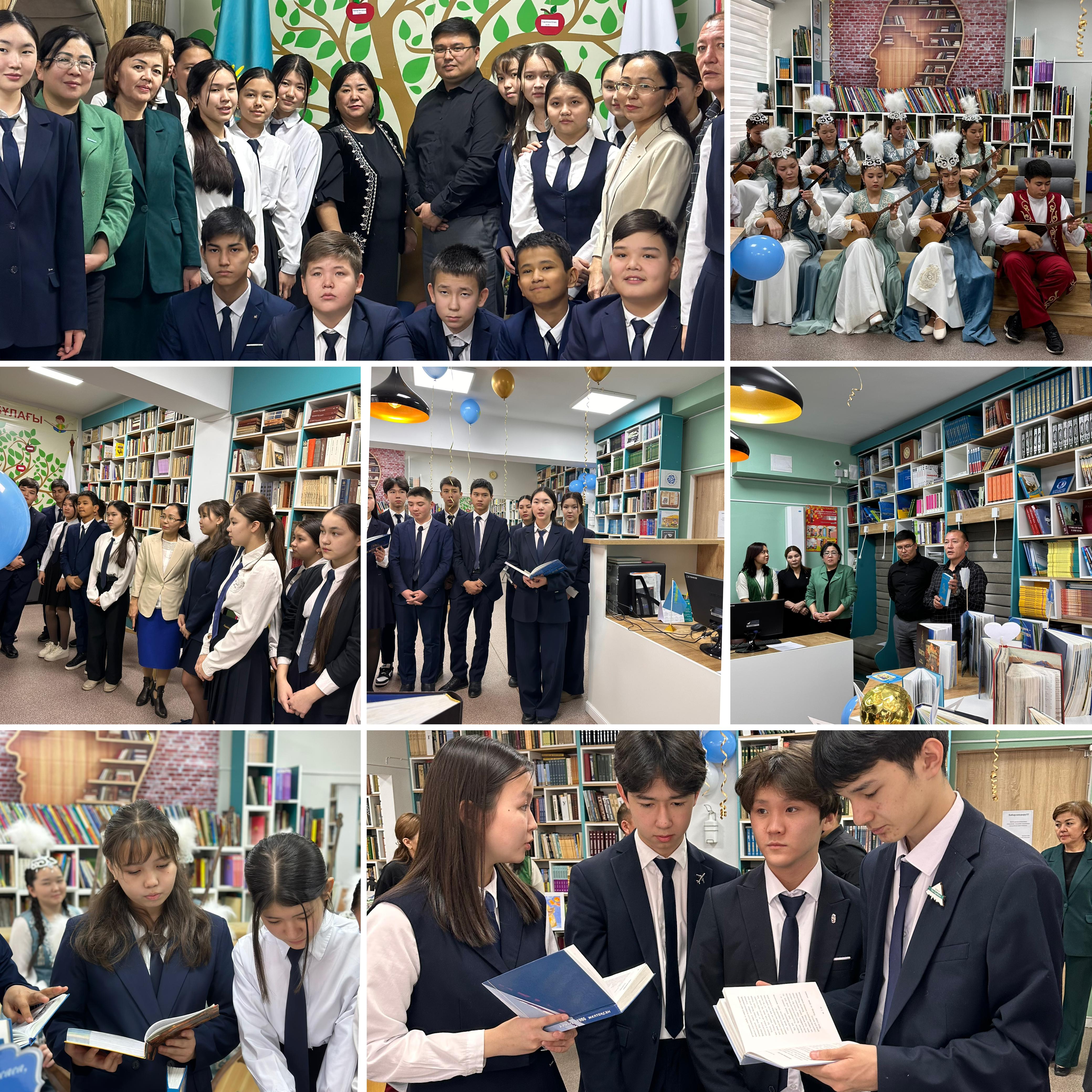 «Ұлттық мұра» партиялық жобасы аясында ауданымыздағы №110 мектеп-гимназияның кітапханасында «Тәуелсіздік - ең қымбат қазына» тақырыбында кітап көрмесі