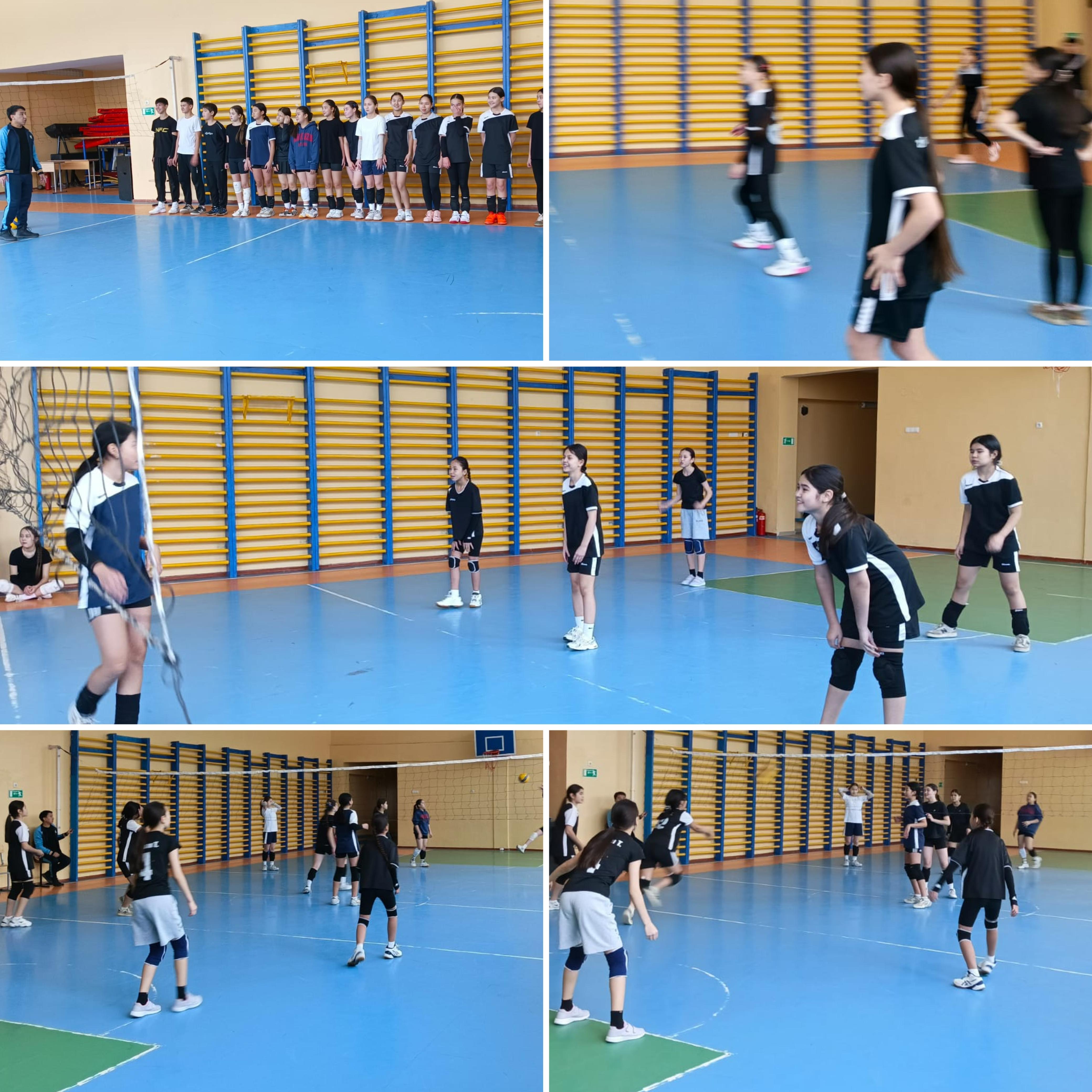 7-8 сынып оқушылармен спорттық волейбол ойын жарысы өтті